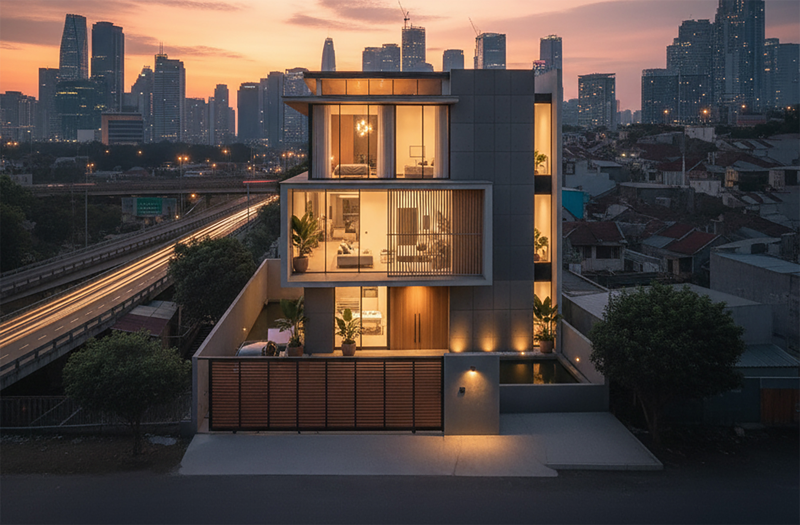 Desain rumah modern minimalis di Jakarta